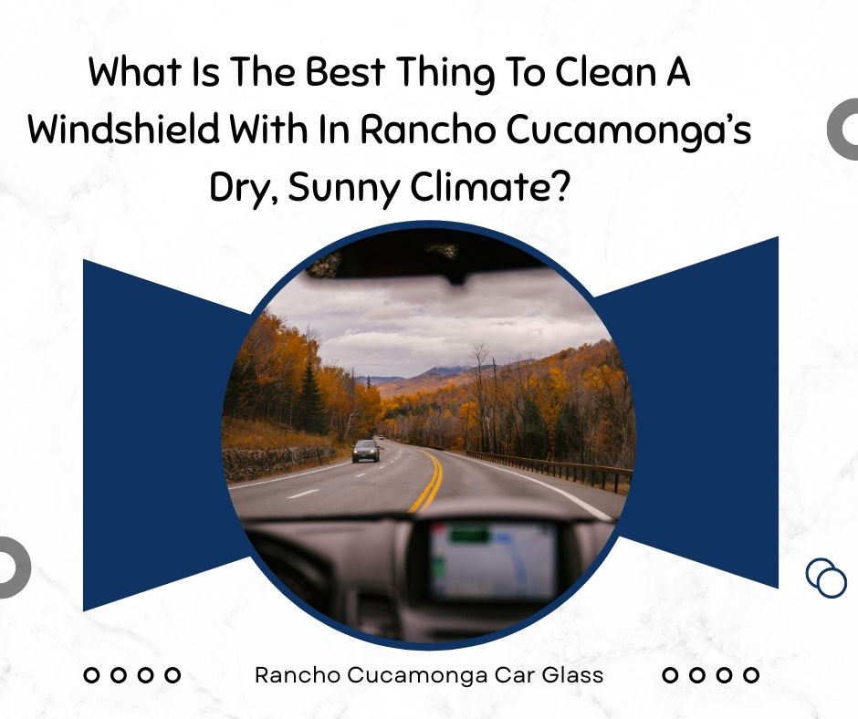 What Is The Best Thing To Clean A Windshield With In Rancho Cucamonga’s Dry, Sunny Climate